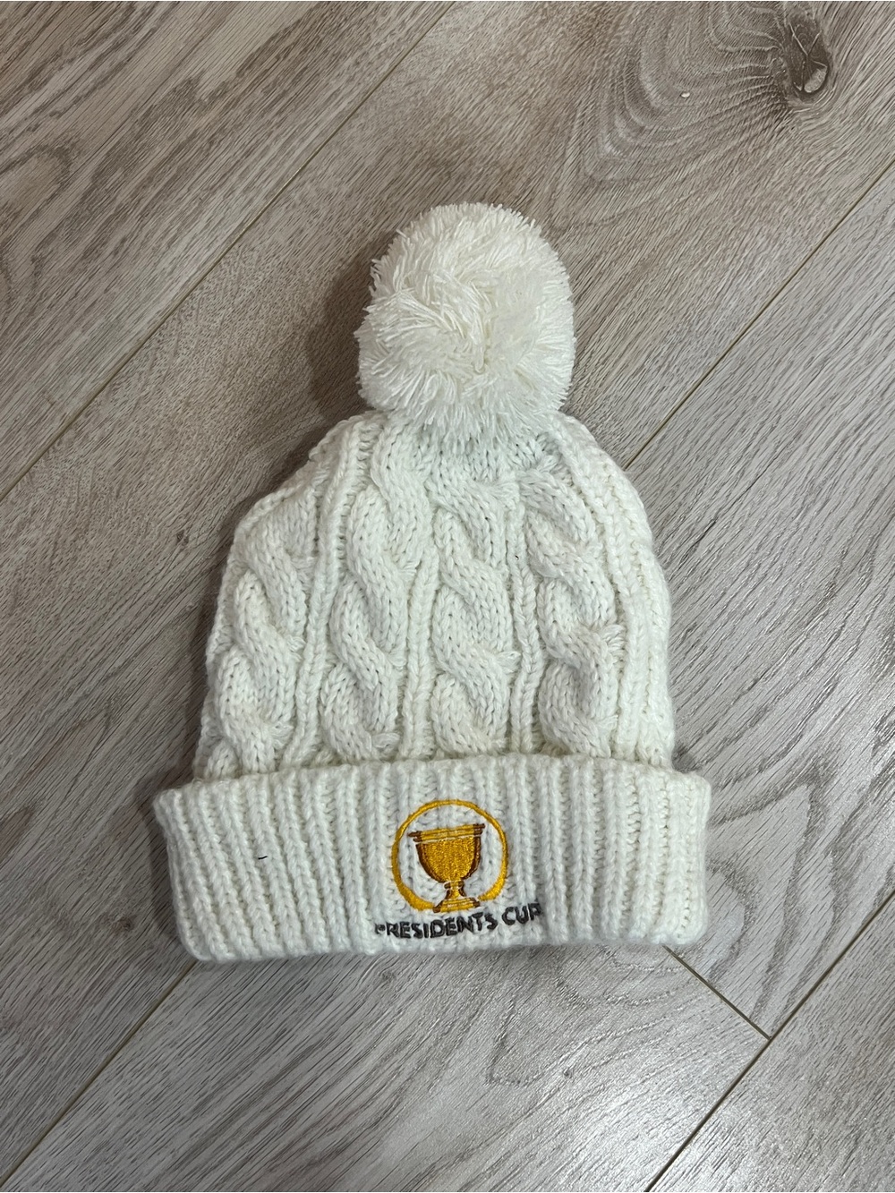 Presidents Cup Cable Knit Pom Beanie – NWT